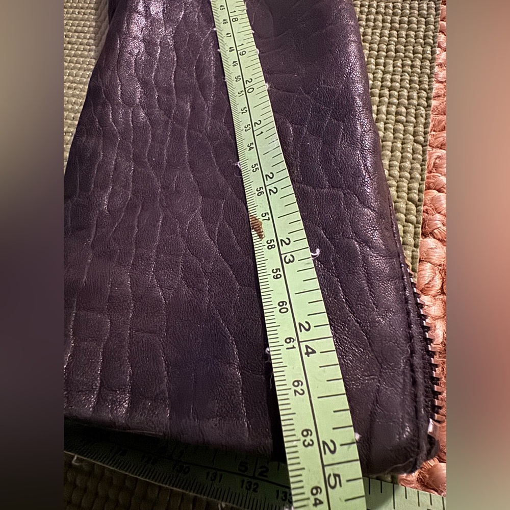 Mackage X Aritzia Pebbled Black Leather Biker Jacket - Picture 13 of 15